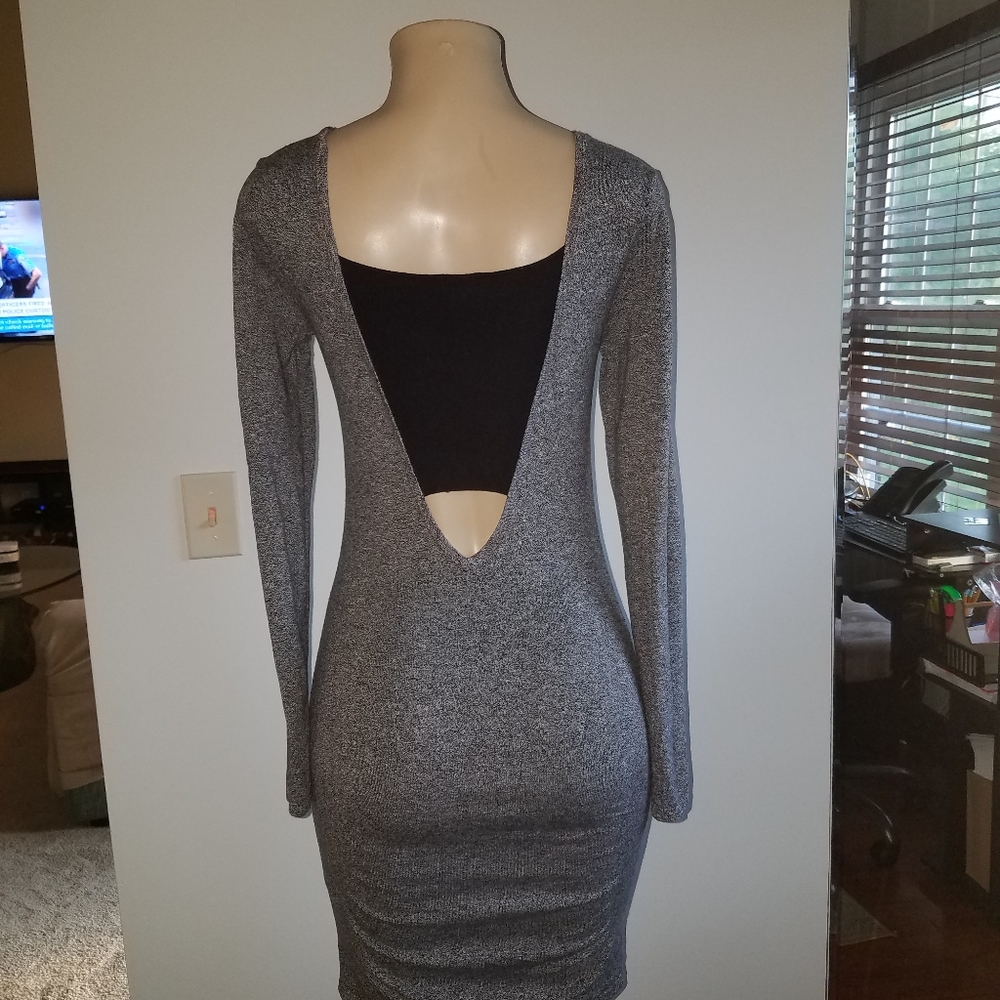 Express Small Gray Dress - Picture 3 of 3